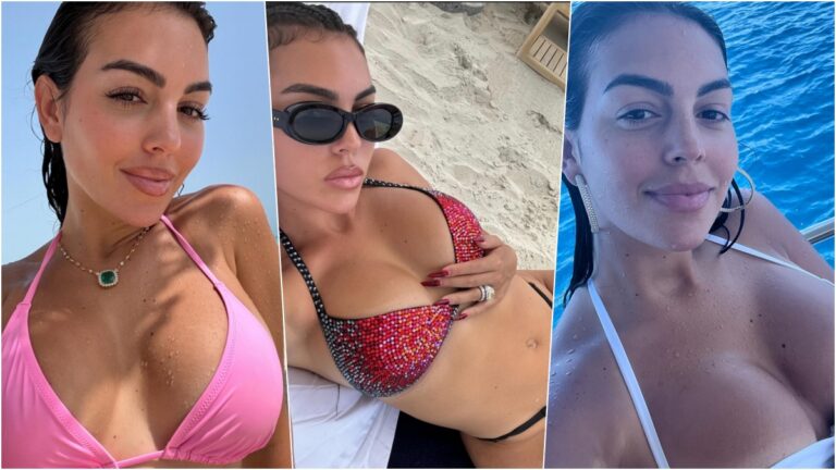 Ronaldo’s Girlfriend Georgina Rodriguez Shines on National Bikini Day