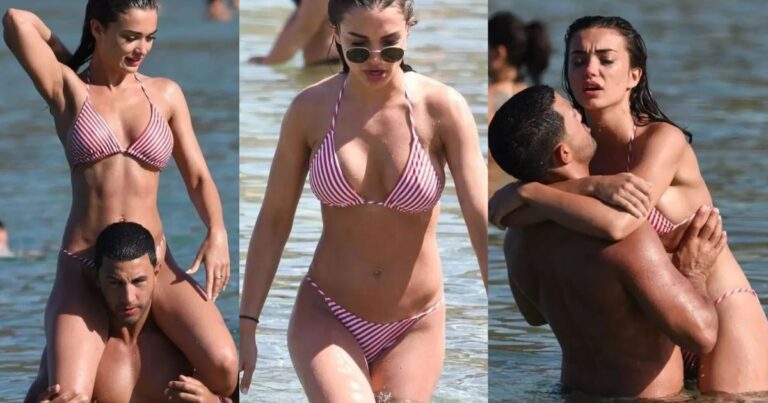 Amy Jackson Enjoying a Blissful Beach Getaway with Her Family 2